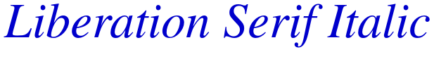 Liberation Serif Italic 字体